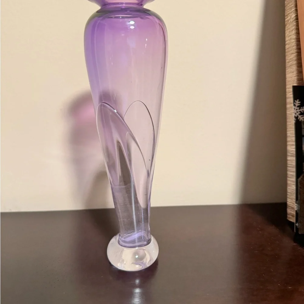 Purple Art Glass Vase - Picture 5 of 6